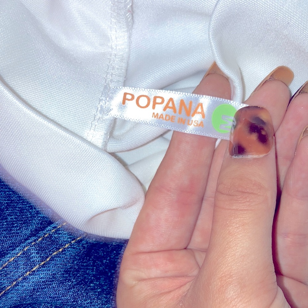WHITE POPANA SKIRT MEDIUM